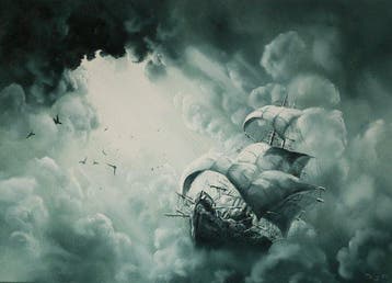 Adam Burczyc - FOG 70x50, Antiquités & Art