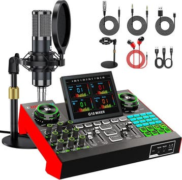 G10 Podcast Set + Mixer | Tweede kansje | OP = OP, Musique & Instruments, Microphones, Verzenden, Zangmicrofoon