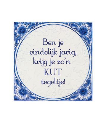Delfts Blauw Tegel Kut Tegeltje 14,5cm, Verzenden