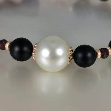 Zonder minimumprijs - Armband Zilver Parel - Natuurlijke, Nieuw