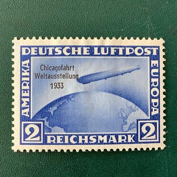 Duitse Rijk 1933 - 2 Mark Chicagofarth - MH - Michel 497, Postzegels en Munten, Gestempeld