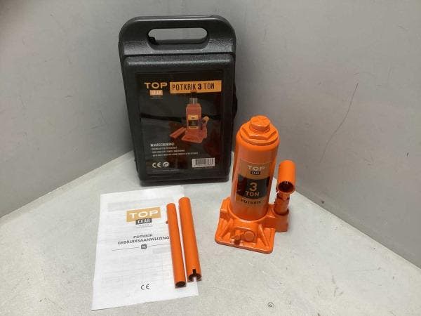 Veiling - TOPGEAR 3 ton garagekrik, Doe-het-zelf en Bouw, Gereedschap | Handgereedschap, Nieuw