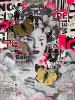 PaperBoy - Geisha Pink Black (Original, Framed)