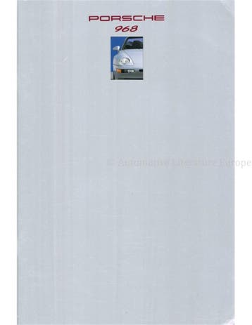 1993 PORSCHE 968 BROCHURE ENGELS (USA), Nieuw