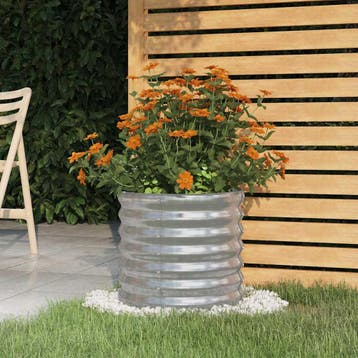 vidaXL Plantenbak 40x40x36 cm gegalvaniseerd staal, Verzenden, Nieuw