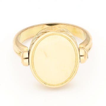 Ring - 18 karaat Geel goud - Heliotroop, Handtassen en Accessoires, Ringen, Nieuw