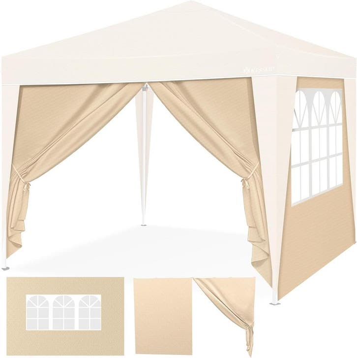 KESSER® Zijwand voor paviljoen - 3x3m - Beige, Tuin en Terras, Partytenten, Nieuw, Verzenden