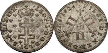 30 Deniers 1726, Frankreich-lothringen Leopold I 1690-1729, Verzenden, België