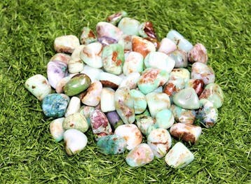 1 kg Gemengde kleuren Australische Chrysoprase, gepolijste