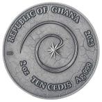 Ghana. 10 Cedis 2023 2 oz 10 Cedis Ghana Silver Phoenix