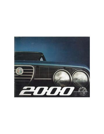 1974 ALFA ROMEO 2000 BERLINA BROCHURE FRANS