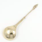 Pronklepel / Sierlepel - Lepel - .800 zilver, Antiek en Kunst