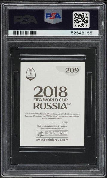 2018 Panini World Cup Kylian Mbappé #209 Graded card - PSA 9, Nieuw