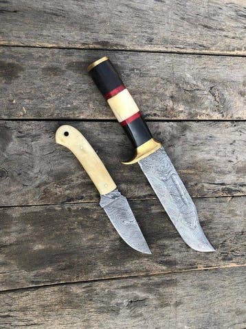 Keukenmes - Handgemaakte chef-cleaver en skinner messen,
