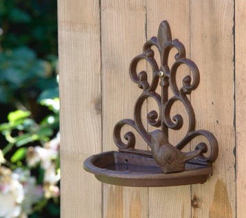 Vasque pour oiseaux - Fonte - mangeoire pour oiseaux