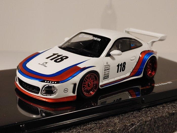 IXO 1:43 - Modelauto - Porsche 911 Old & New 997, Hobby en Vrije tijd, Modelauto's | 1:5 tot 1:12