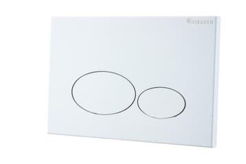 X32 Metal drukplaat voor inbouwreservoir mat wit, Ophalen of Verzenden, Nieuw