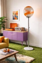 Space age, Italia, Anni ’70 - Lamp - Glas, Metaal, Marmer