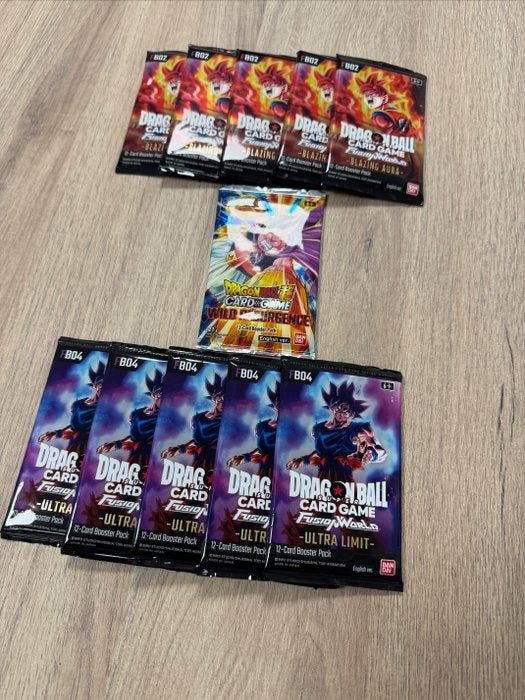 Bandai - 11 Booster pack - Dragon Ball - FB02 FB04 BT21 –, Collections, Collections Autre