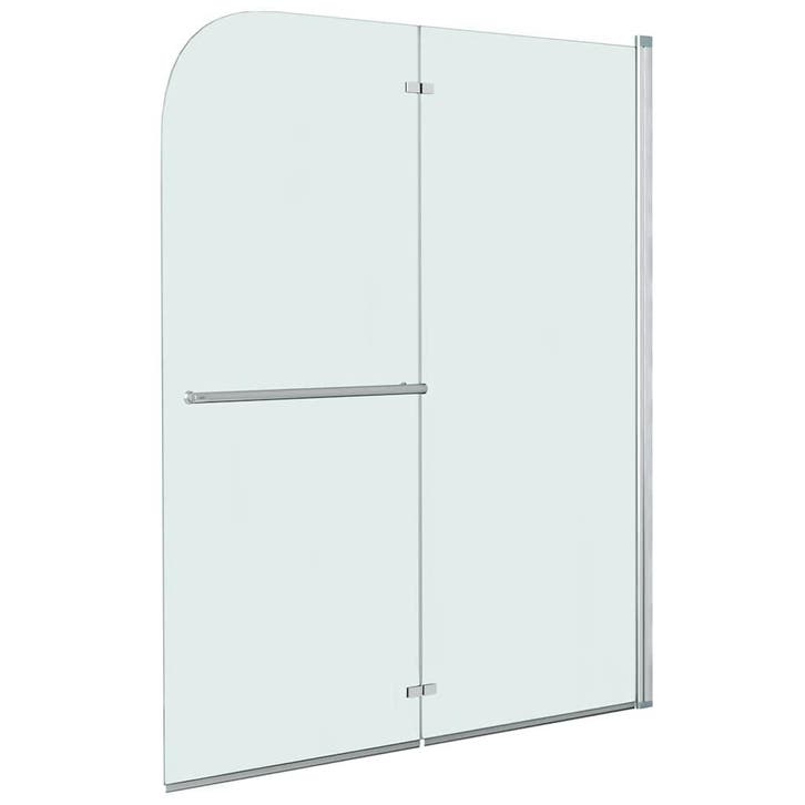 vidaXL Douchewand inklapbaar 2 panelen 120x140 cm ESG, Bricolage & Construction, Sanitaire, Envoi