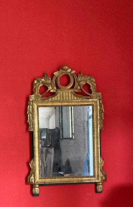 Miroir mural - Bois - Miroir lucquois, Antiquités & Art, Antiquités | Autres Antiquités