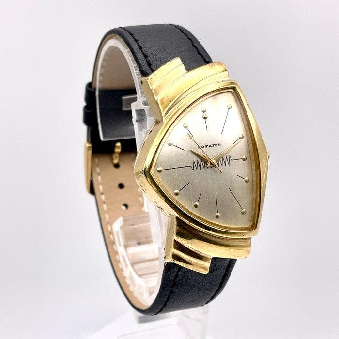 Hamilton - Ventura, Vintage Hamilton, Elvis Style - Sans, Handtassen en Accessoires, Horloges | Heren