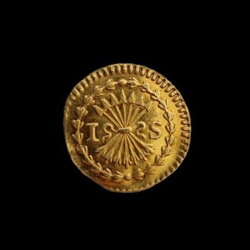Nederland, Zeeland Pijl- of Bezemstuiver 1739 Gold offstrike