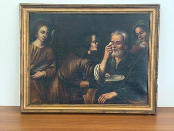 Italiaanse school (XVIII) - Tobia guarisce la cecità del