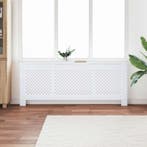 vidaXL Radiatorombouw 205 cm MDF wit, Verzenden, Nieuw