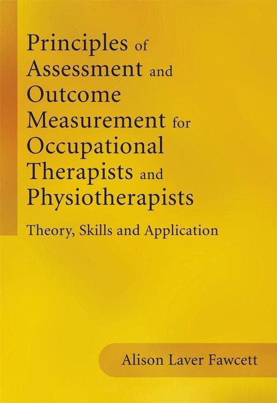 Principles Of Assessment And Outcome Measurement For, Boeken, Taal | Engels, Zo goed als nieuw, Verzenden