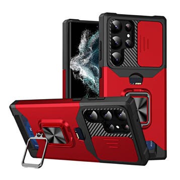 Samsung Galaxy A13 - Card Slot Hoesje met Kickstand en, Télécoms, Verzenden