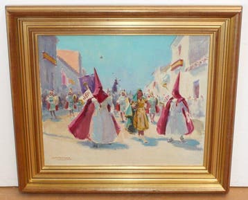 Antonio Ferrer (1946) - Procesión bajo el cielo azul