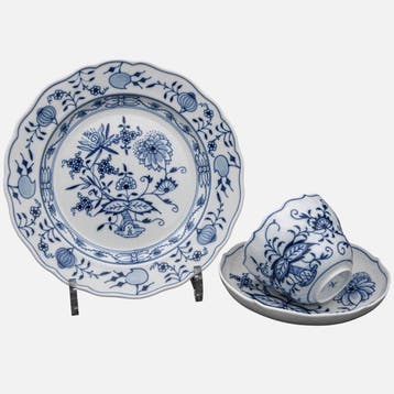 Meissen - Bureauset (3) - Blue Onion Pattern Trio - First
