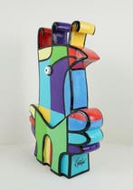 Jacqueline Schäfer - Beeld, Curly Bird XL - 48 cm - resin -