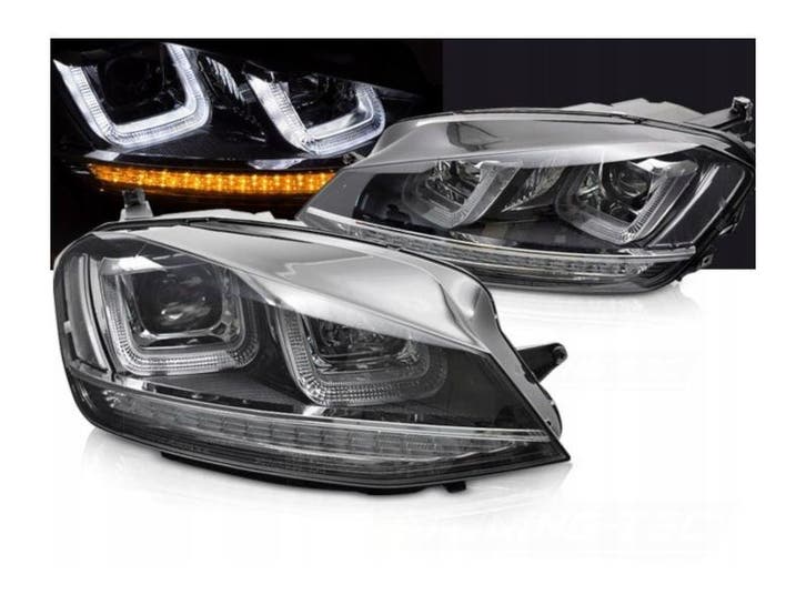 LEDe koplampen Chrome Line Black, Auto-onderdelen, Verlichting, Nieuw, Volkswagen, Verzenden