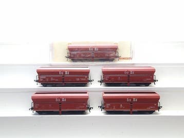 Fleischmann H0 - 5520 - Modeltrein goederenwagon (5) - 5x, Hobby en Vrije tijd, Modeltreinen | H0, Nieuw