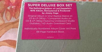 Led Zeppelin - Presence - Super Deluxe Edition - 2 LP+2 CD -, Nieuw in verpakking