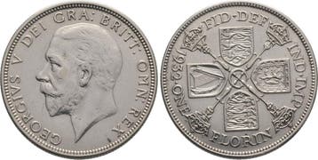 Florin/two Shillings 1932 Großbritannien George V 1910-1936, Verzenden