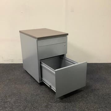 Ladeblok vv 3 lades en sleutel (hxbxd) 64x42,5x60 cm, Bruin, Maison & Meubles, Armoires | Autre