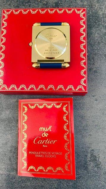 Reisklok - Cartier - Vintage Verguld - 1980-1990
