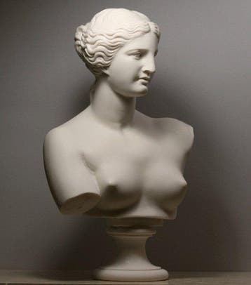 Beeld, Dea afrodite - 32 cm - Marmer, Antiek en Kunst