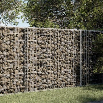 vidaXL Schanskorf 100x100x100 cm gegalvaniseerd ijzer, Verzenden, Nieuw