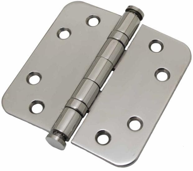 Kogellagerscharnier 8989 mm ronde hoek RVS gepolijst, Bricolage & Construction, Serrurerie de bâtiment & Dispositif de fermeture