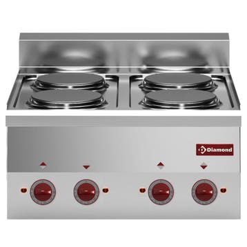 Fornuis | PRO 600 | Tafelmodel | Elektrisch | 4 Kookpunten, Verzenden