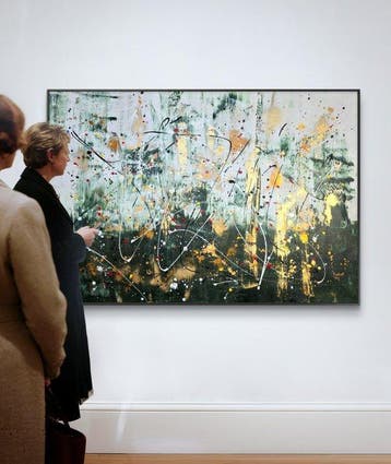 Irena Lenartowicz - Composition with Gold - XXL