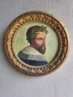 Italiaanse school (XIX) - Lotto di 5 dipinti con uomini, Antiek en Kunst