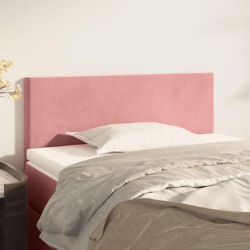 vidaXL Hoofdbord 90x5x78/88 cm fluweel roze, Verzenden, Nieuw