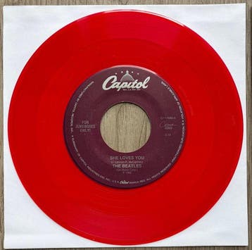 Beatles - 4x US Coloured Vinyl Jukebox 7” Set - RARE! - Free