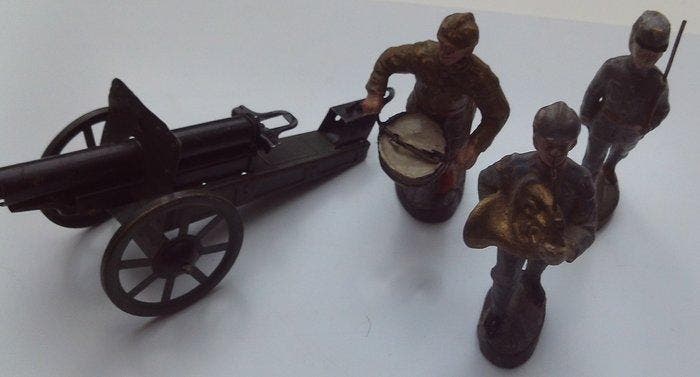 Elastolin - Militaire miniatuur beeldjes - Militaire (4) -, Kinderen en Baby's, Speelgoed | Overig