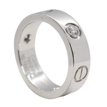 Cartier - Bague - Love - 18 carats Or blanc - 3 Diamants